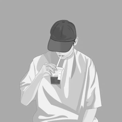 动漫情头黑白一左一右