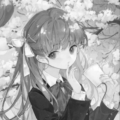 动漫情头黑白一左一右