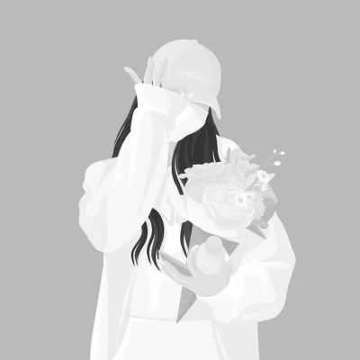 情头一对两张动漫黑白
