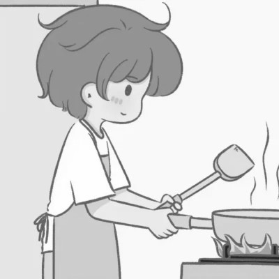 黑白情头动漫两张分开
