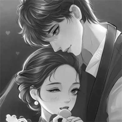 黑白动漫高清情头两张