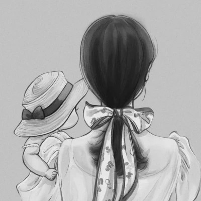 黑白动漫高清情头两张