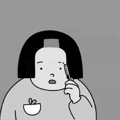 黑白动漫高清情头两张