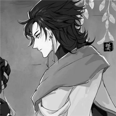 动漫二次元情头黑白