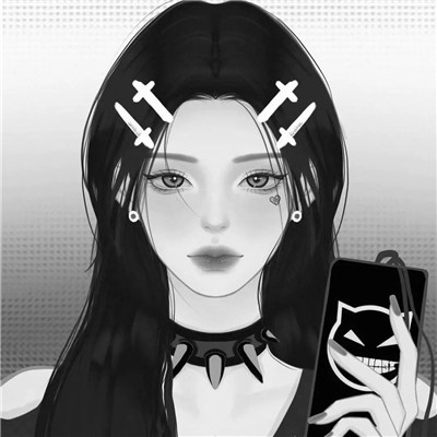 动漫二次元情头黑白