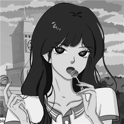 动漫二次元情头黑白