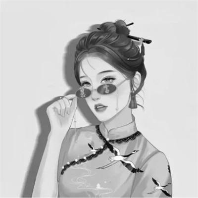 超宠溺情头动漫黑白