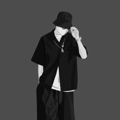 动漫黑白优质情侣头像图片