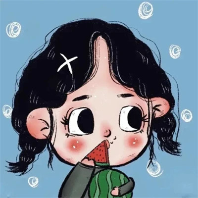 头像卡通情侣一左一右