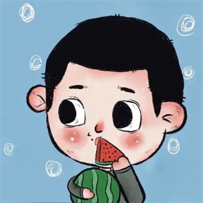 头像卡通情侣一左一右
