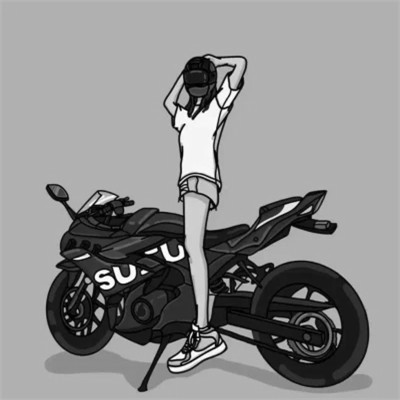 优质头像动漫情侣黑白单人