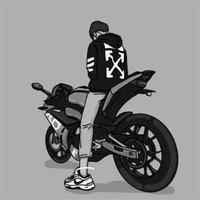 优质头像动漫情侣黑白单人