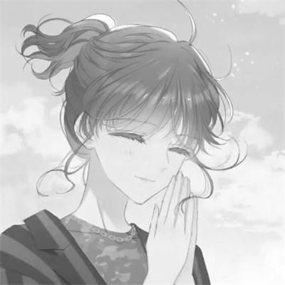 优质头像动漫情侣黑白单人