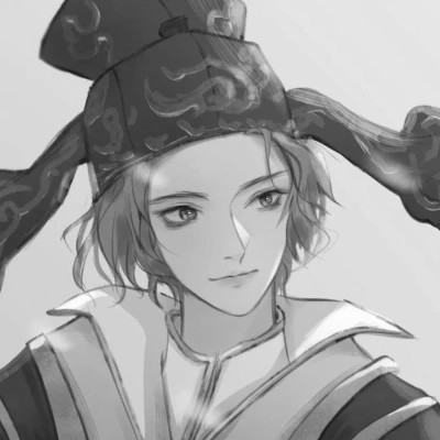 优质头像动漫情侣黑白单人