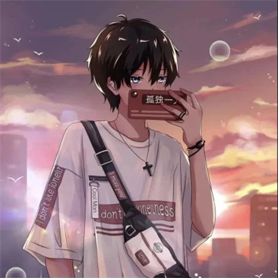 情头单人一人一张干净动漫