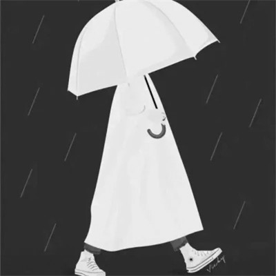 微信情侣头像单人黑白动漫