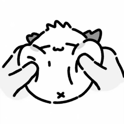 不明显情侣头像动漫黑白