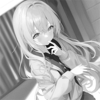优质黑白动漫女头