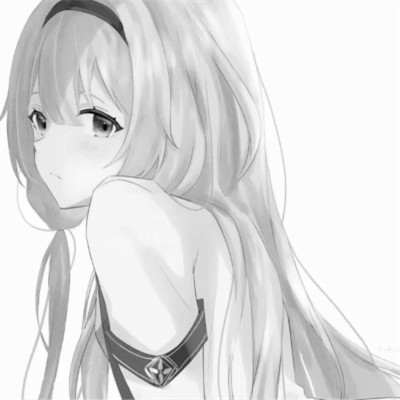 优质黑白动漫女头