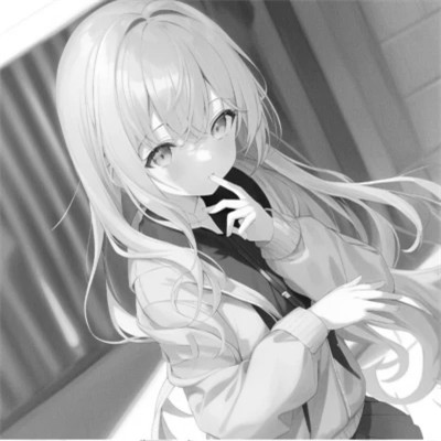 优质黑白动漫女头