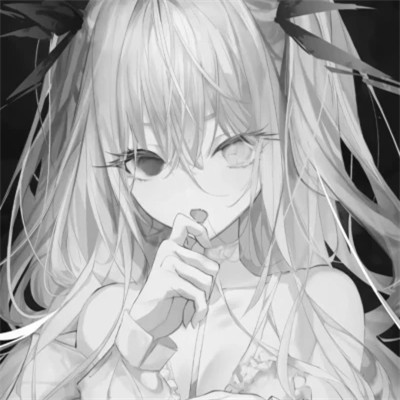 优质黑白动漫女头