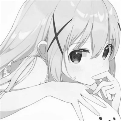 女头ins风动漫黑白