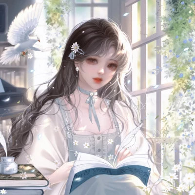 2025年女生最火动漫头像图片