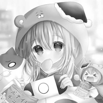漫画头像女生唯美黑白