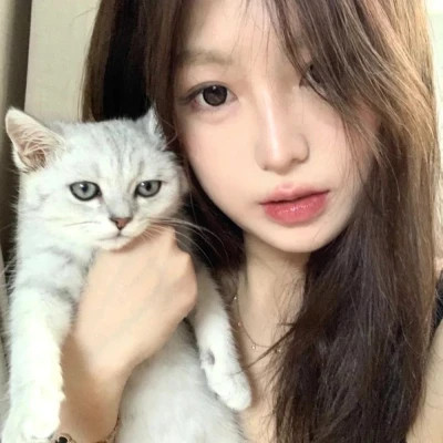 2025最新抱猫女头像好看图片