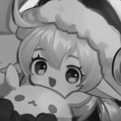 动漫女头像黑白系列