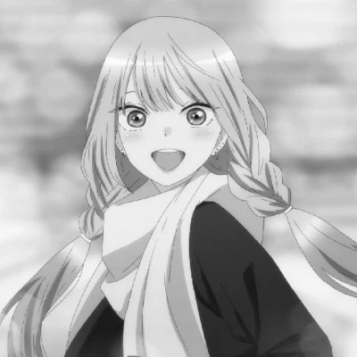 动漫女头像黑白系列