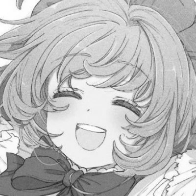 动漫女头像黑白系列