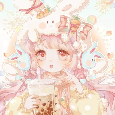 甜美可爱美少女动漫头像图片
