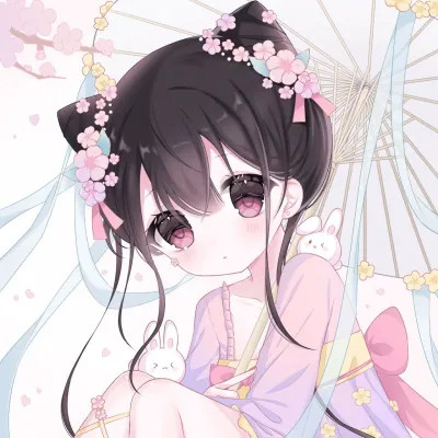 甜美可爱美少女动漫头像图片