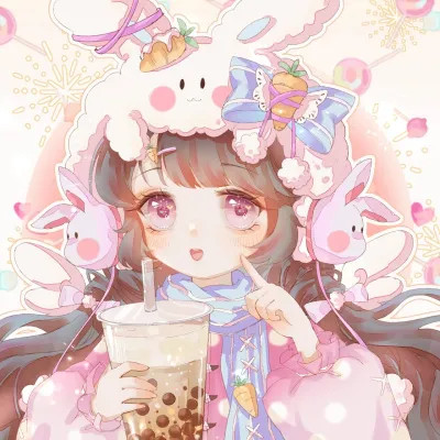 甜美可爱美少女动漫头像图片