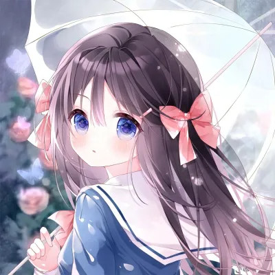 甜美可爱美少女动漫头像图片
