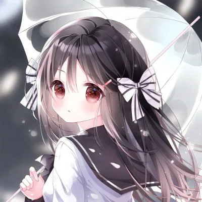 甜美可爱美少女动漫头像图片