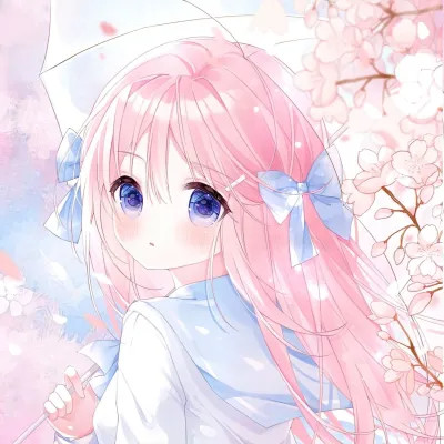 甜美可爱美少女动漫头像图片