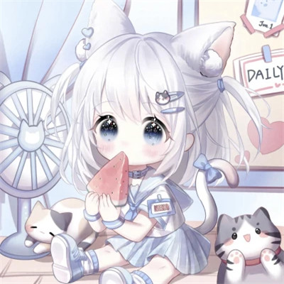 头像卡通女呆萌可爱少女心