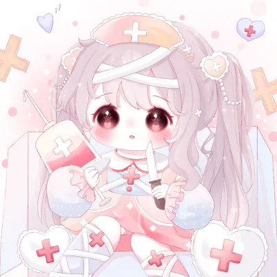 头像卡通女呆萌可爱少女心