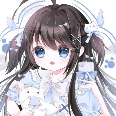 头像卡通女呆萌可爱少女心