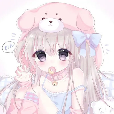 头像卡通女呆萌可爱少女心
