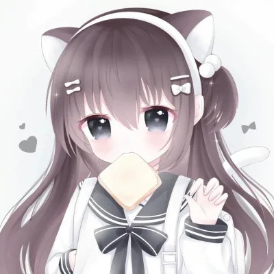 头像卡通女呆萌可爱少女心