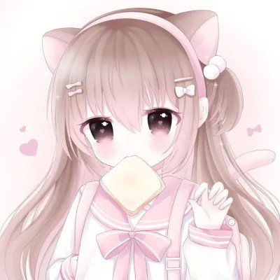 头像卡通女呆萌可爱少女心