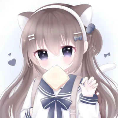 头像卡通女呆萌可爱少女心