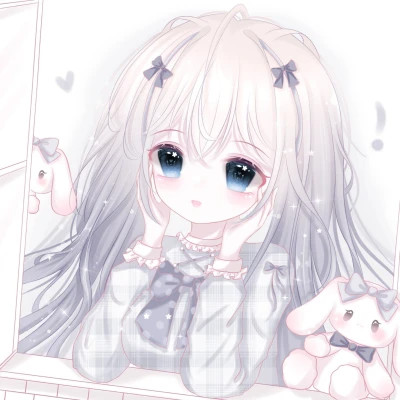 头像卡通女呆萌可爱少女心