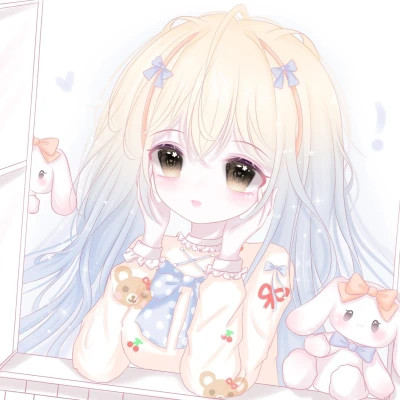 头像卡通女呆萌可爱少女心