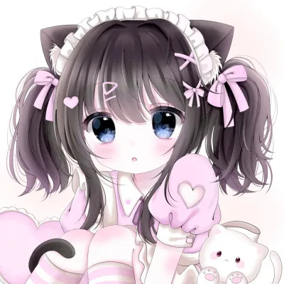 头像卡通女呆萌可爱少女心