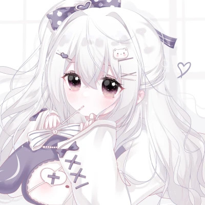 头像卡通女呆萌可爱少女心