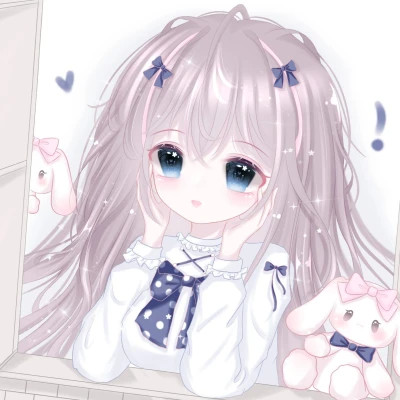 头像卡通女呆萌可爱少女心